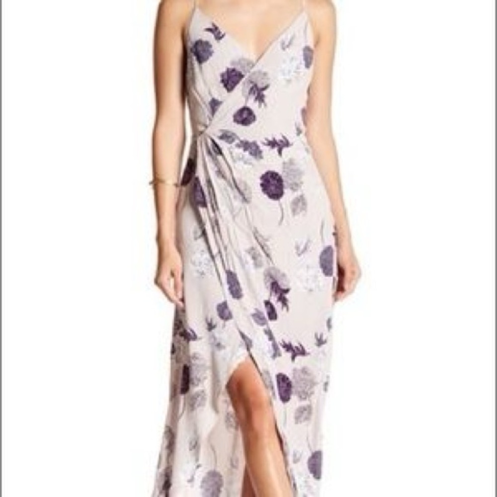 Anthro breathable floral dress, purple -ASTR